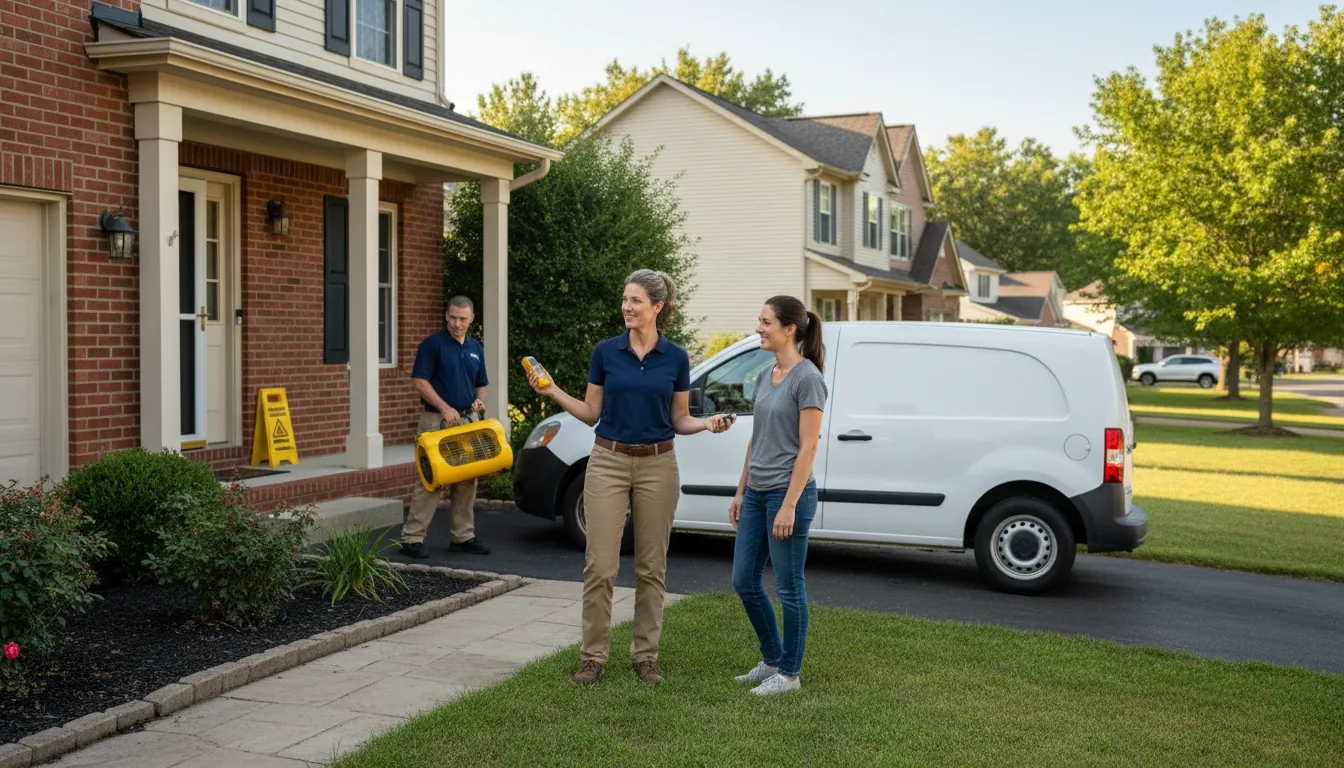 Residential water damage restoration in Maxbass, ND